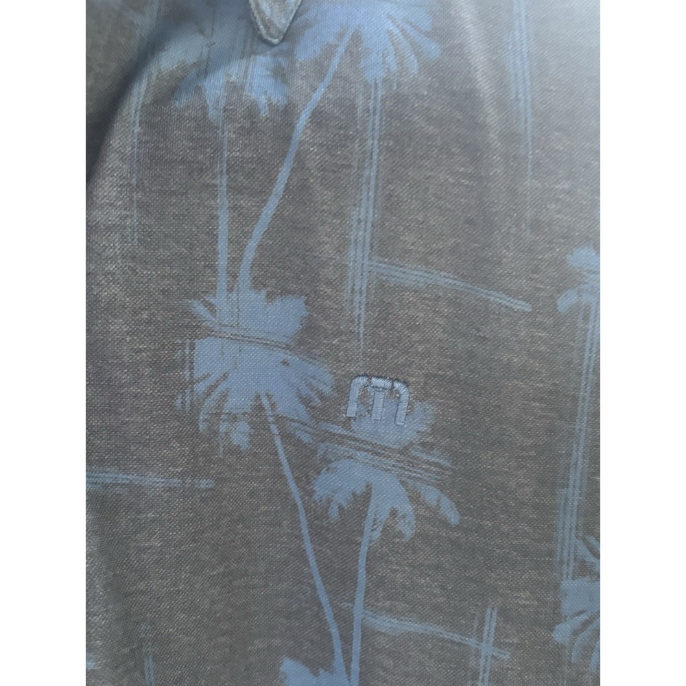 Travis Mathew Polo Large Hawaiian Palm Tropical Golf Performance Short‎ Sleeve - Picture 6 of 11